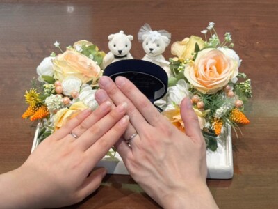 サムシングブルーで叶える♡毎日に寄り添う結婚指輪