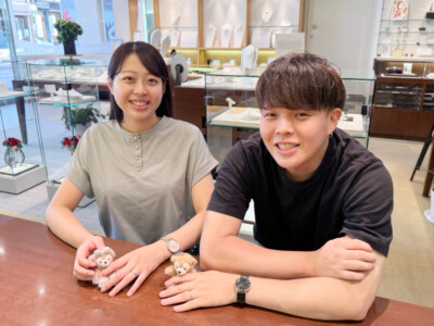 重ねて輝くふたりの想い♡ラザールダイヤモンドのマリッジリング