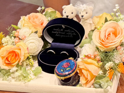 手を取り合って♡新しい命とともに選ばれたマリッジリング