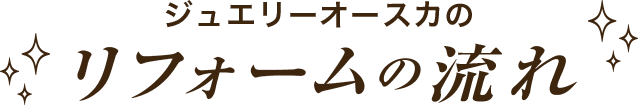 ジュエリーオースカのリフォームの流れ